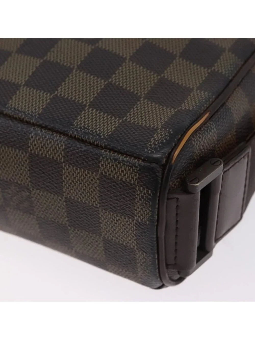 Authentic LOUIS VUITTON Damier Ebene Olaf PM Shoulder Bag N41442 LV